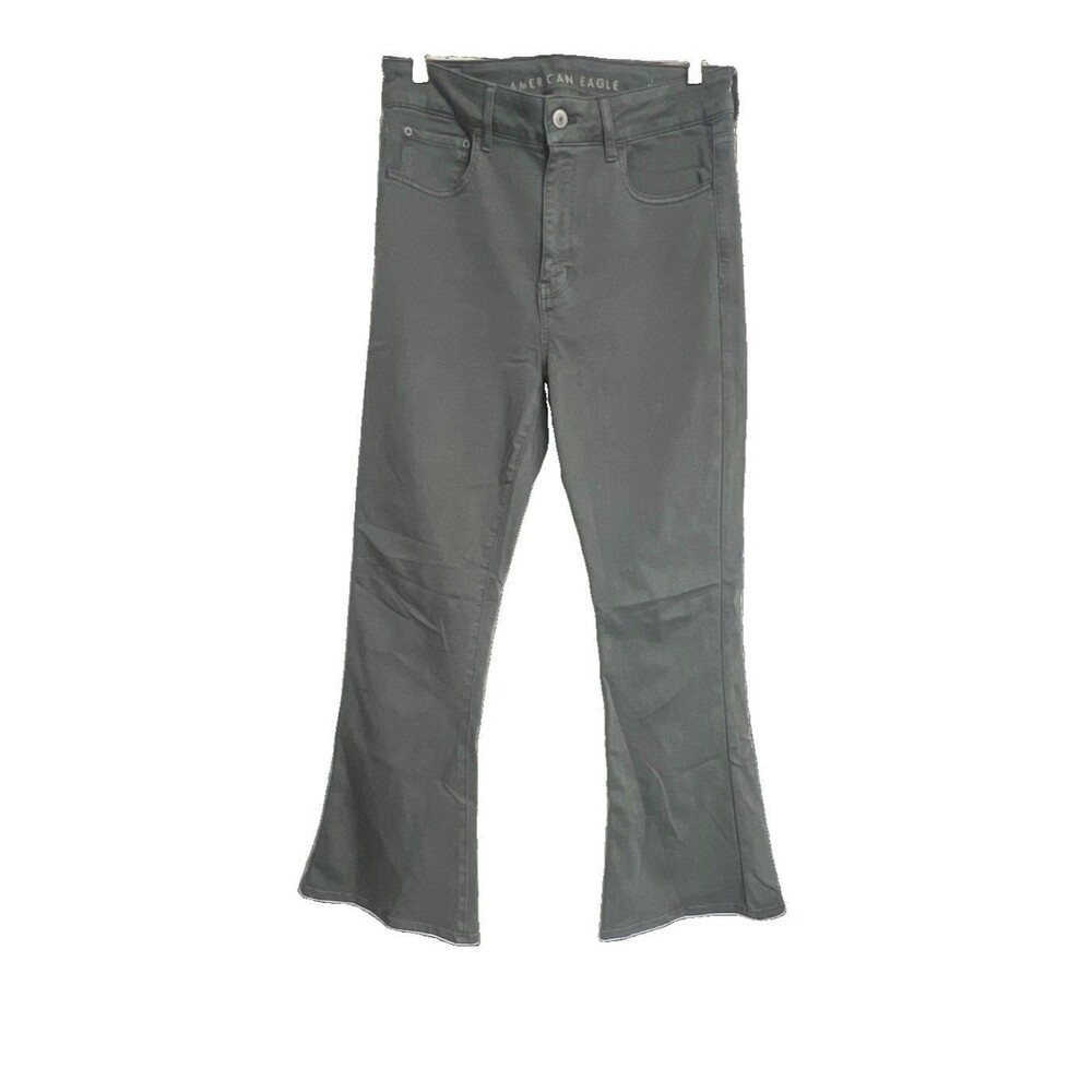 American Eagle Outfitters Women’s Green Bootcut Jeans 8 Short Petites 5-Pocket